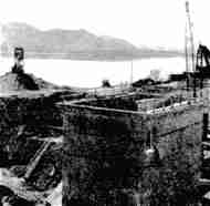 Intake tower and fish screen at Loch Mhore